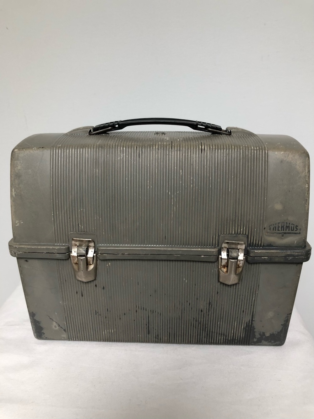 Vintage 1960’s Grey Thermos Lunch Box